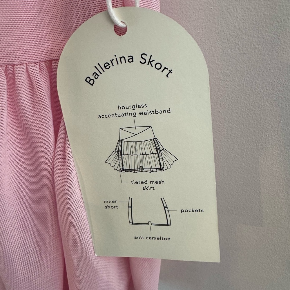 Blogilates Women's Ballerina Skort, Light Pink, NWT - Picture 7 of 11